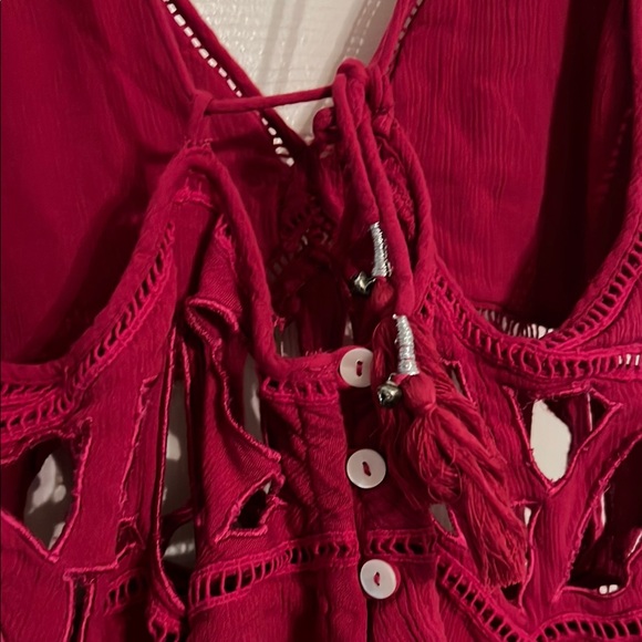 Elegant pink Sleeveless Dress with cut outs - Picture 5 of 6